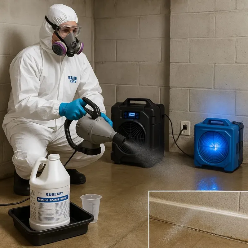 Sanitization and Odor Removal process in Little Falls, NY